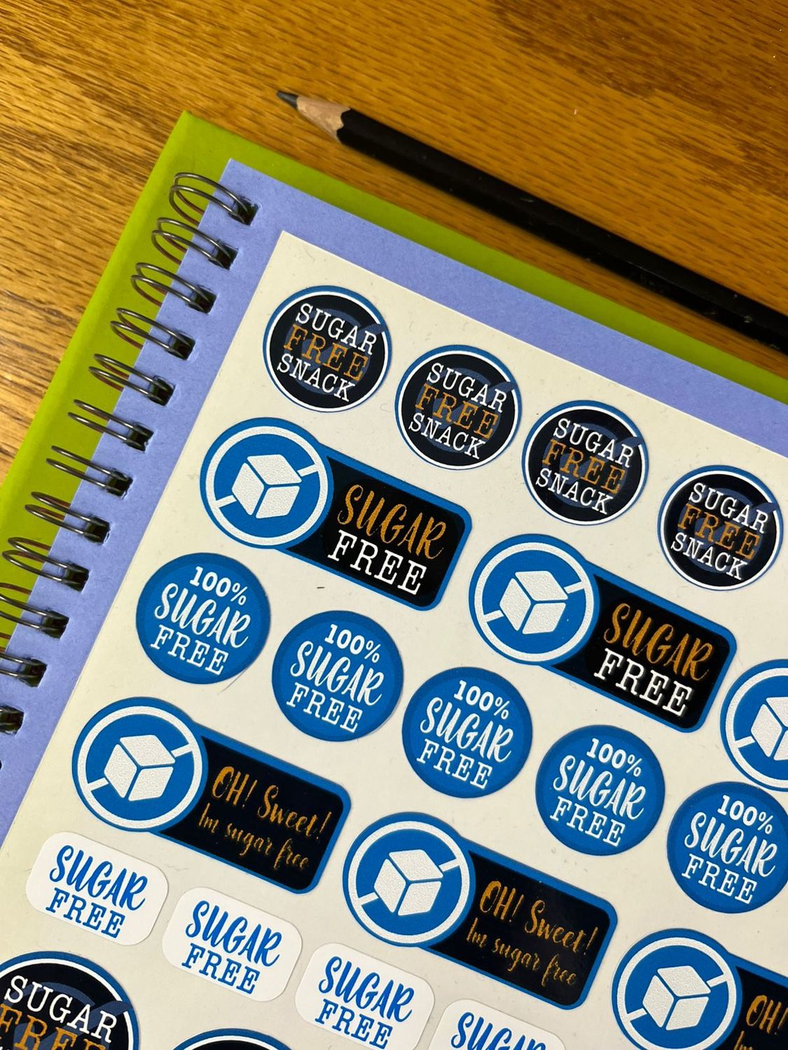 Sugar Free Food Stickers Allergen Alert Stickers Sample Sale 141