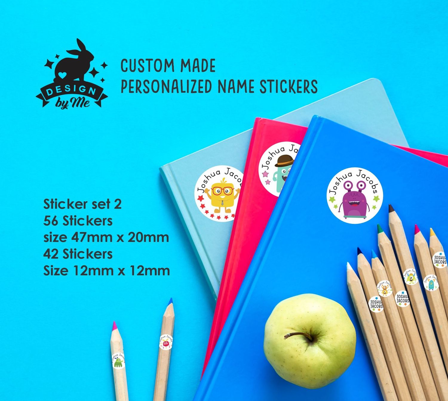 ANY theme - Sticker set 2 Personalised name Stickers