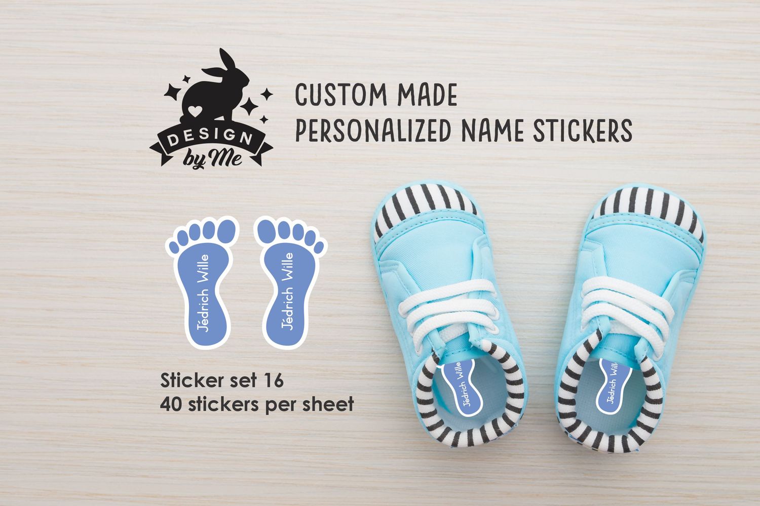 ANY theme - Sticker set 16 Feet shaped Personalised name Stickers for shoes ANY theme - Sticker set 16 Feet shaped Personalised name Stickers for shoes