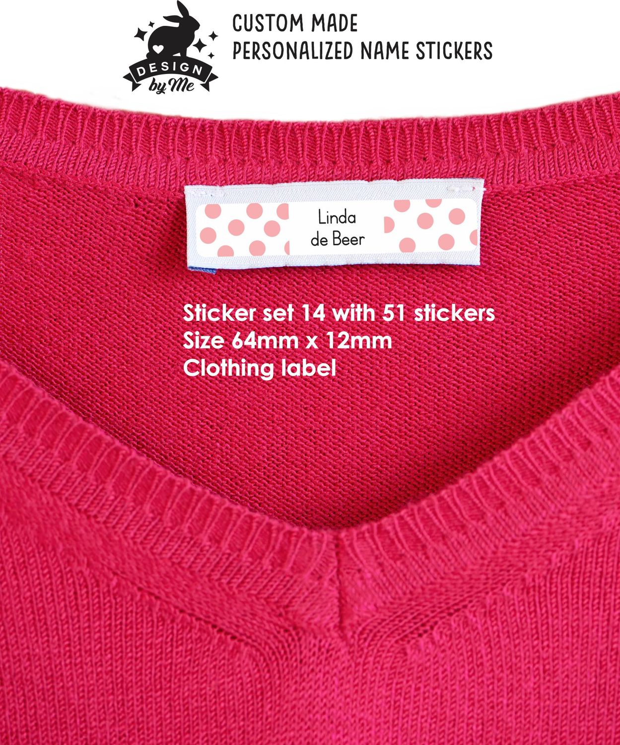 ANY theme - Sticker set 14 Personalised name Stickers