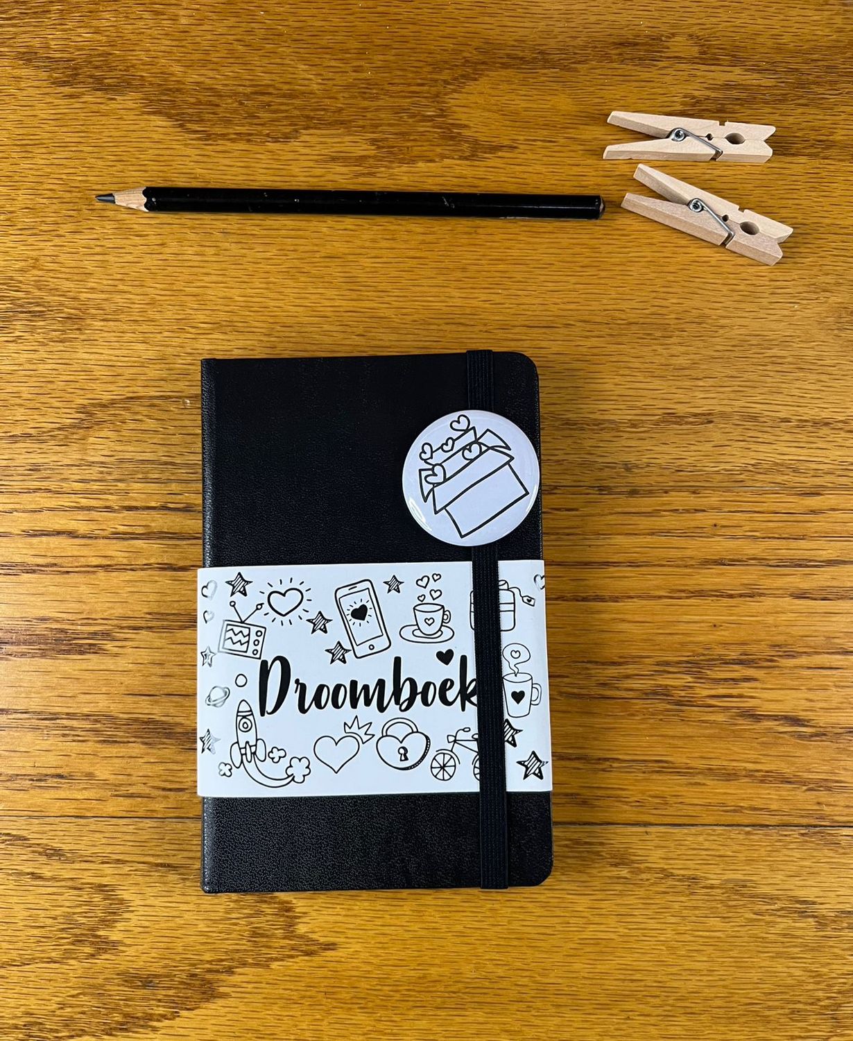 Droomboek Theme 1 Black Pocket Notebook Journal