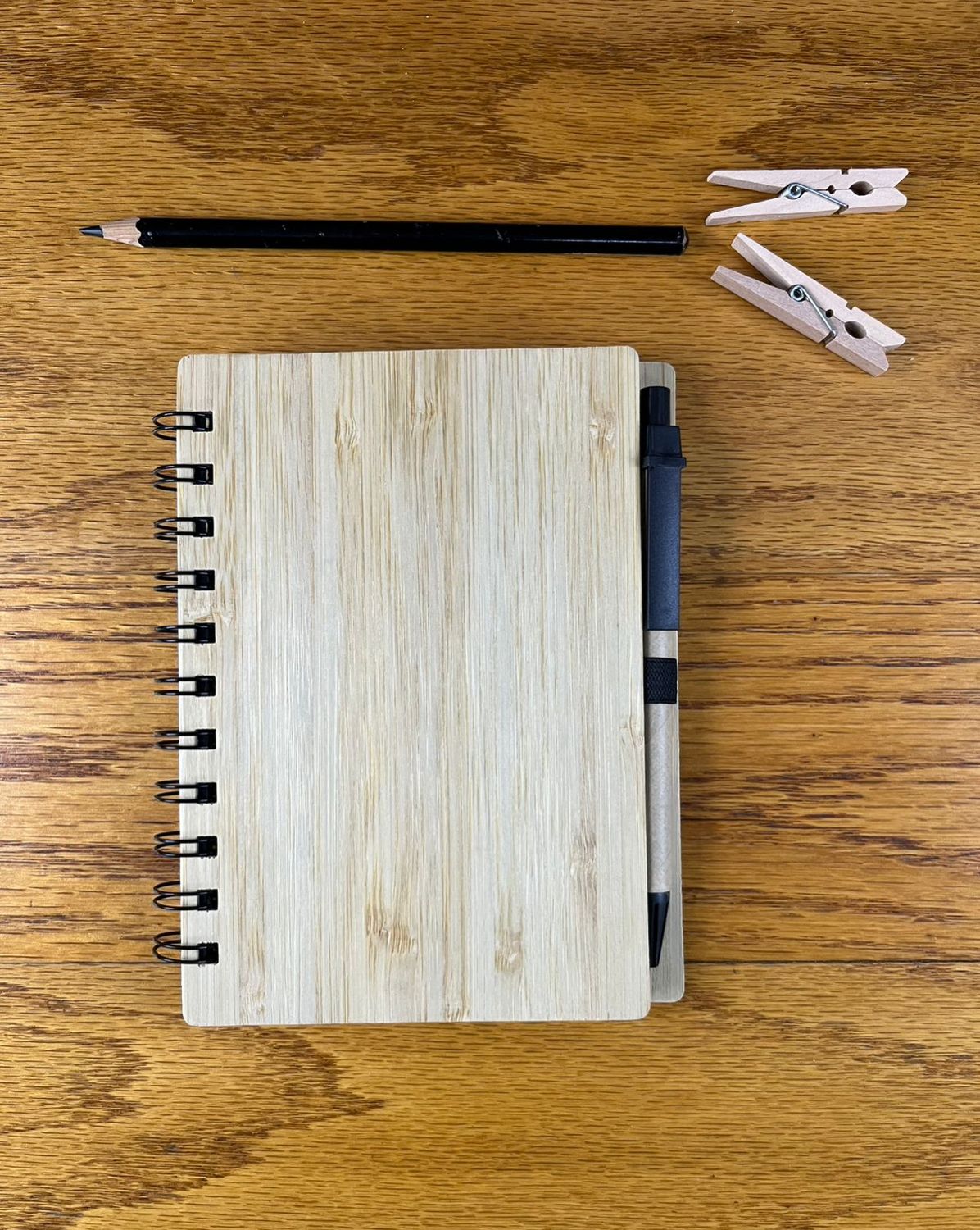 Bamboo Ringbind Notebook Journal with Pen
