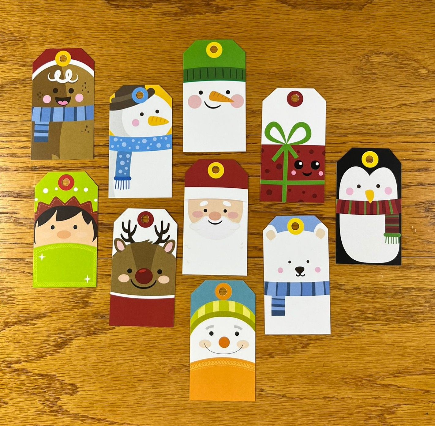 Christmas Theme 1 Christmas gift tags NO WORDS