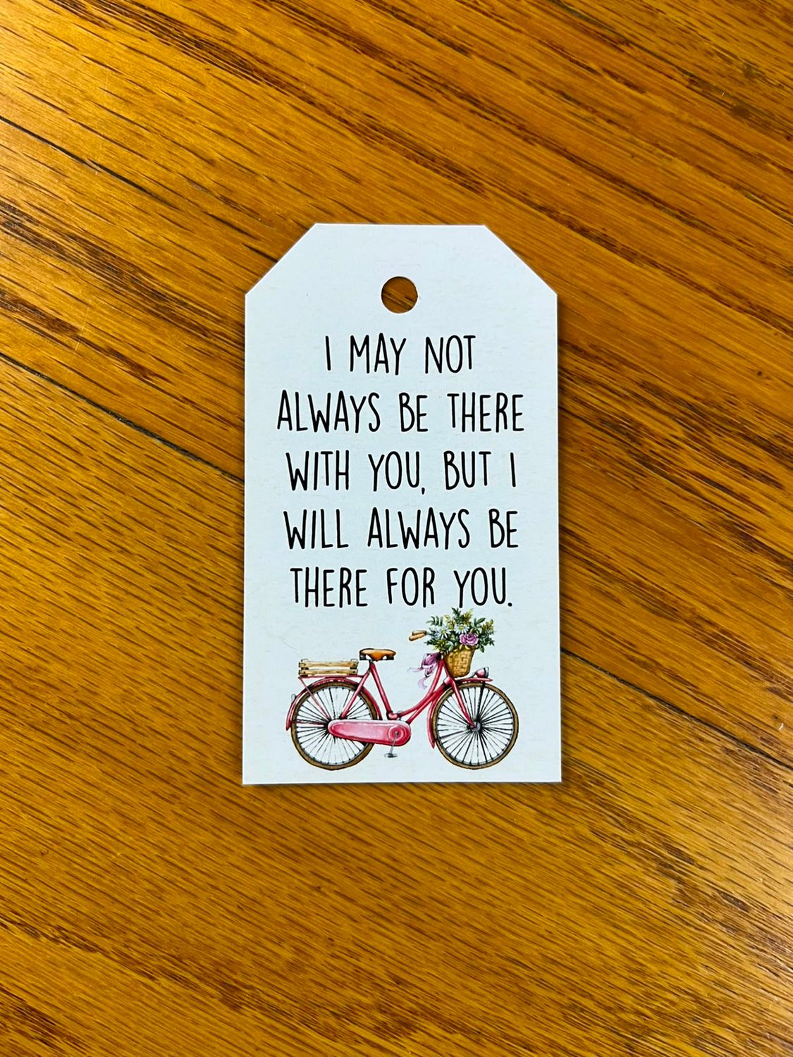 Bicycle Theme 1 Sympathy Gift tag in English Bicycle Theme 1 Sympathy Gift tag in English