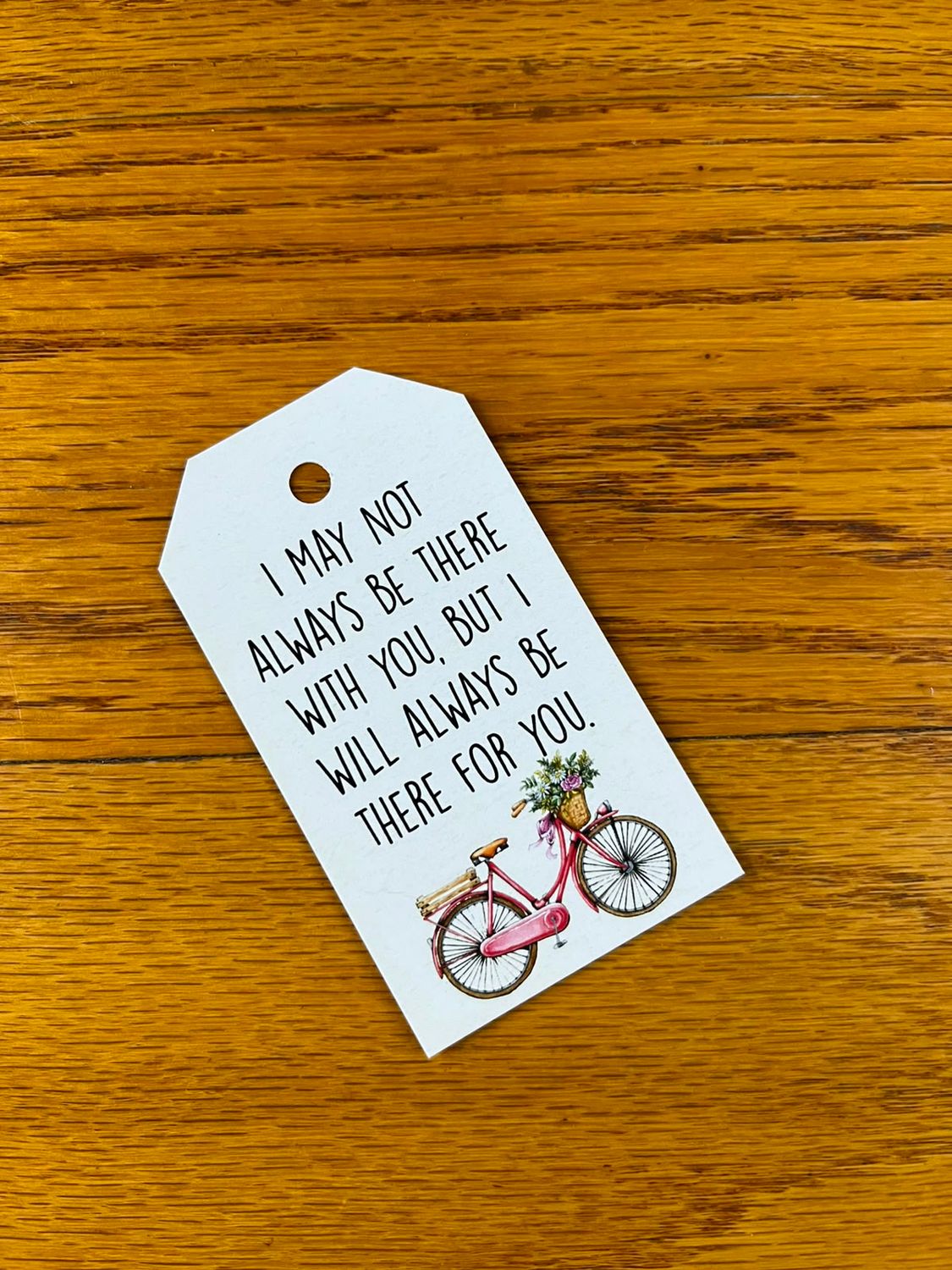 Bicycle Theme 1 Sympathy Gift tag in English