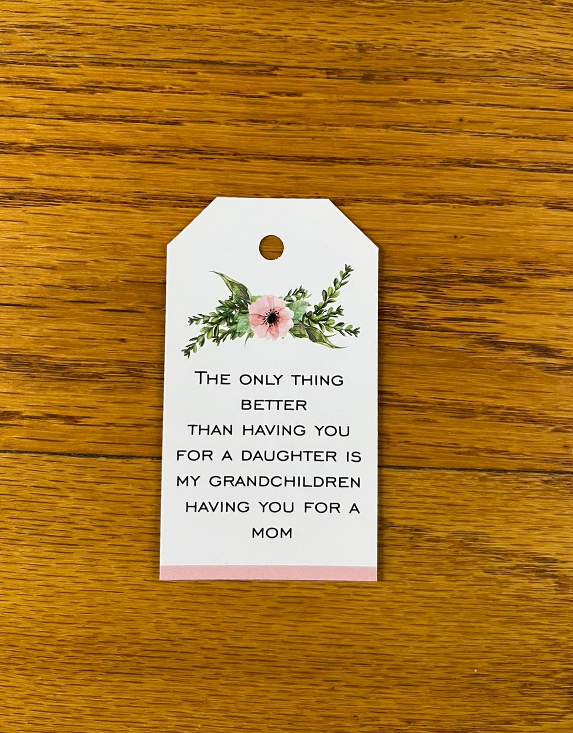 Grandma theme 1 Mother's day Gift tag in English