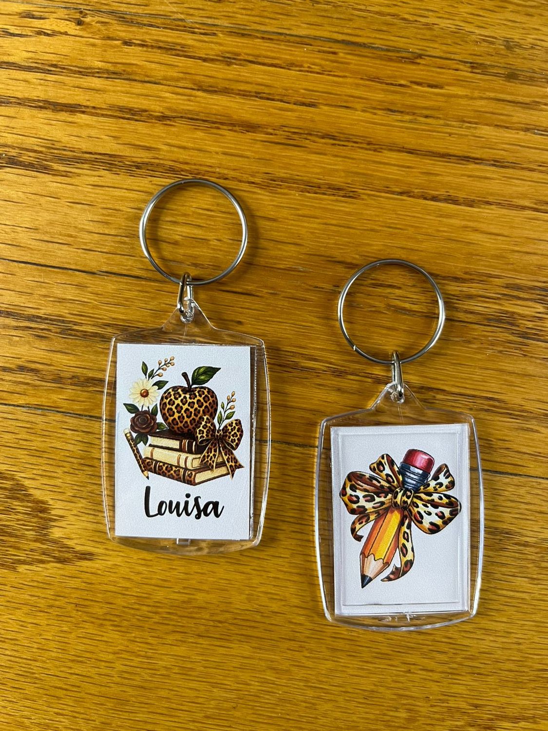 Teacher Bag Tag Keychains