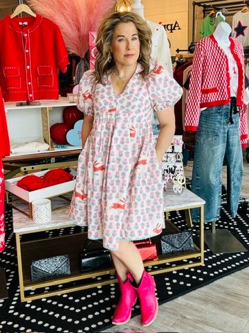 UNCLE FRANK RUNNING RABBIT DRESS