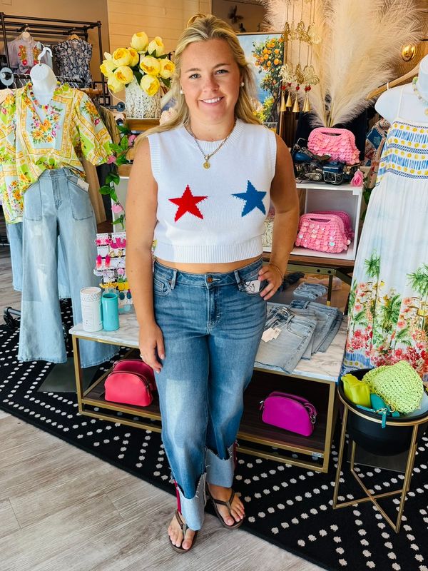 STARS SWEATER VEST TOP