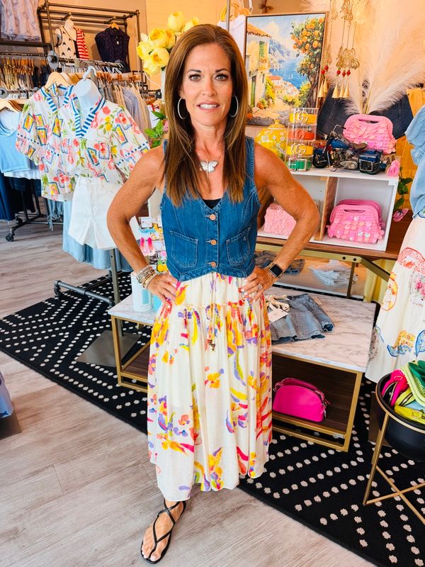 FLORAL PATTERN SKIRT
