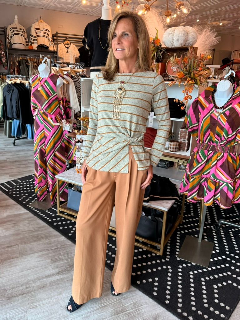 LIVERPOOL LONG SLV BOAT NECK KNIT TOP