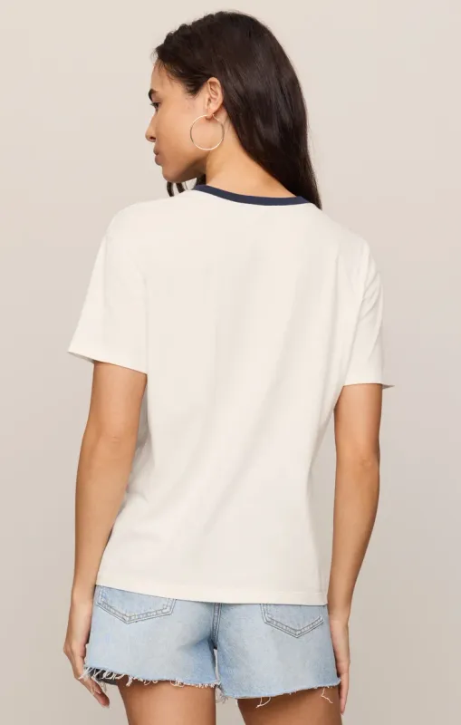 Z SUPPLY SALTY CONTRAST BOYFRIEND TEE