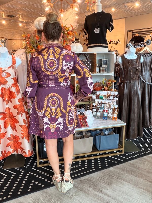 CIEBON ENGINEER PRINT MINI DRESS