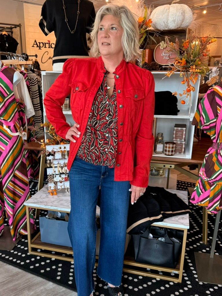 LIVERPOOL PUFF SLV TRUCKER JACKET