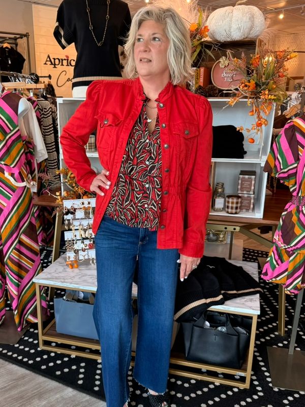 LIVERPOOL PUFF SLV TRUCKER JACKET