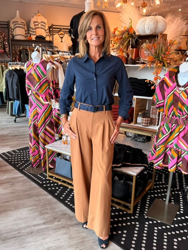 LIVERPOOL BROOKE WIDE LEG TROUSER