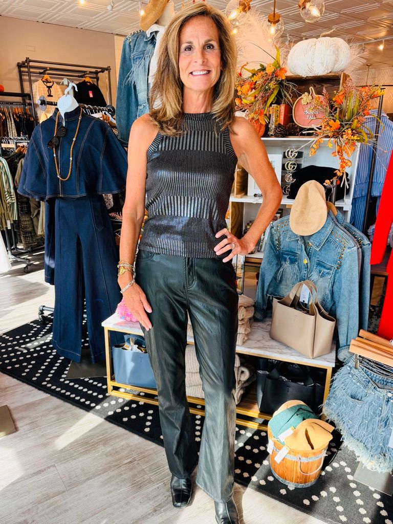 ANOTHER LOVE BARIE FAUX LEATHER PANT