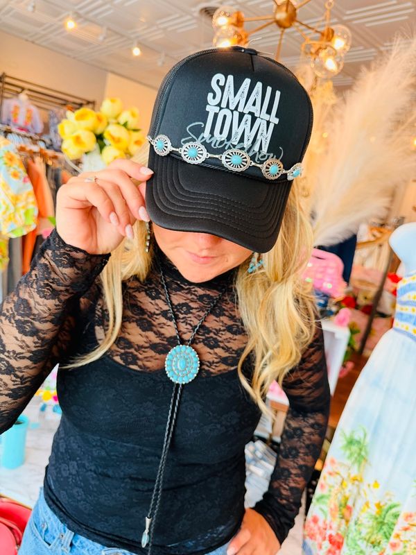 SMALL TOWN SMOKESHOW TRUCKER HAT