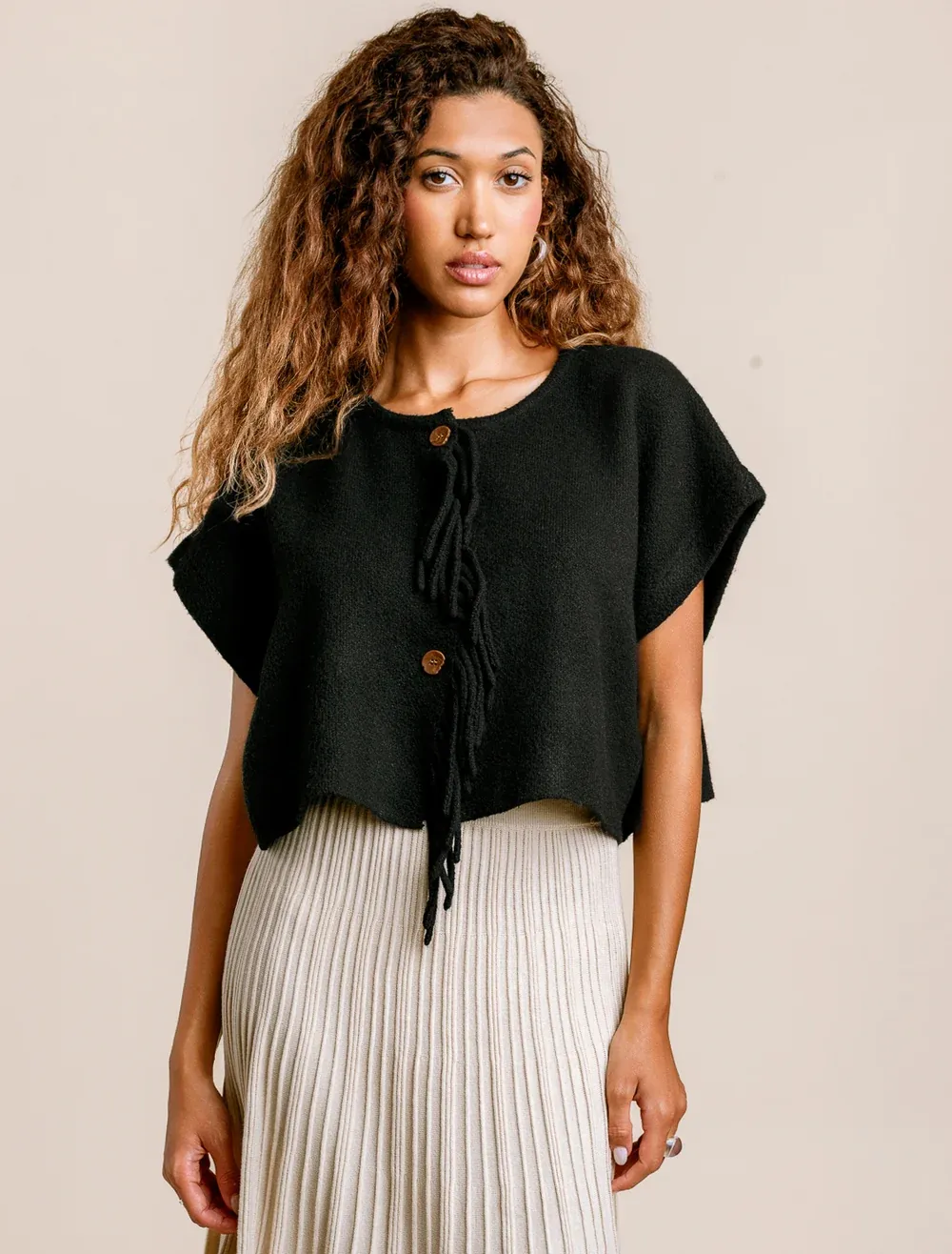 KERISMA SACHI VEST, Color: BLACK, Size: O/S