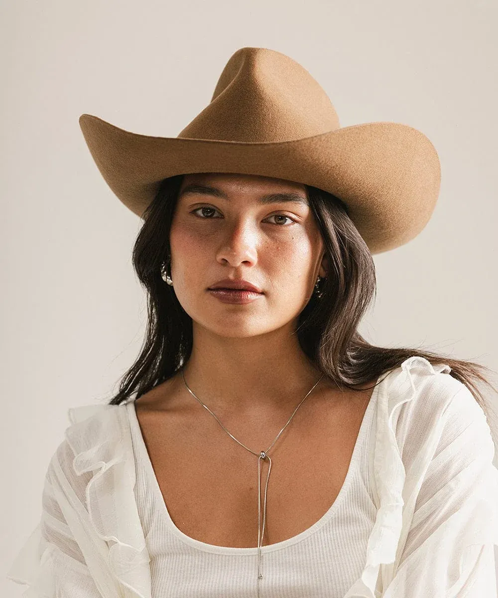 GIGI PIP CHARLIE WESTERN HAT, Color: CARAMEL, Size: S/M 57