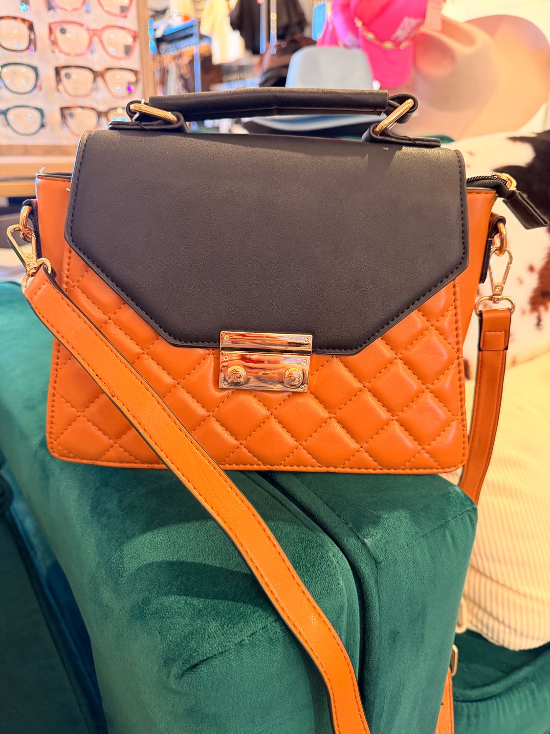 LOU QUILTED SQUARE CROSSBODY BAG