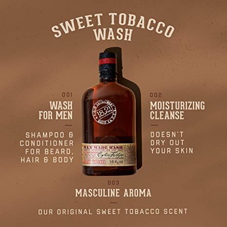 1821 Man Made Wash 18oz Sweet Tobacco
