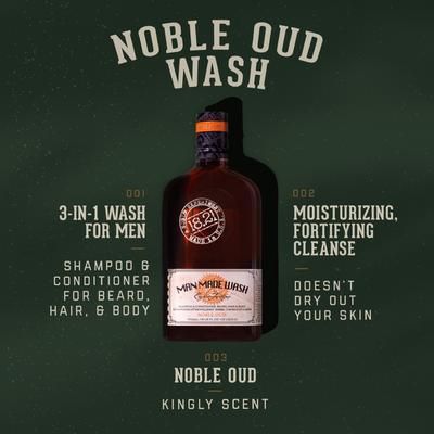 1821 Man Made Wash, 18oz Noble Oud