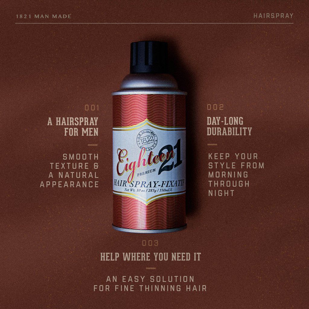1821 Man Made Hair Spray 10oz Sweet Tobacco