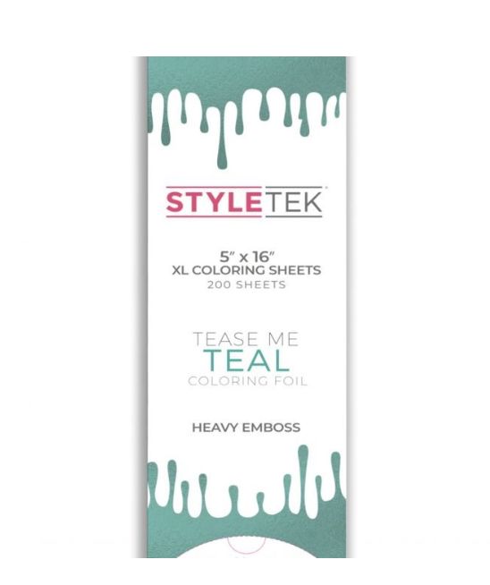 StyleTek 5x16 XL Balayage Foil Sheets - Tease Me Teal