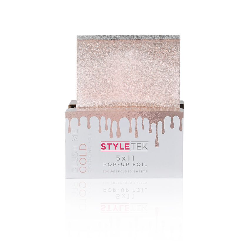 StyleTek 5x11 Pop-Up Foil, 500ct - Blush Me Gold
