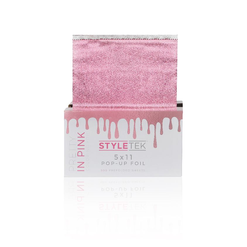 StyleTek 5x11 Pop-Up Foil, 500ct - Pretty in Pink