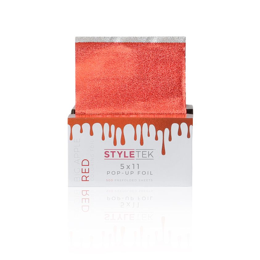 StyleTek 5x11 Pop-Up Foil, 500ct - Big Apple Red