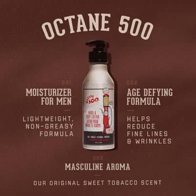 1821 Octane 500 Hand &amp; Body Lotion, 16.9oz - Sweet Tobacco
