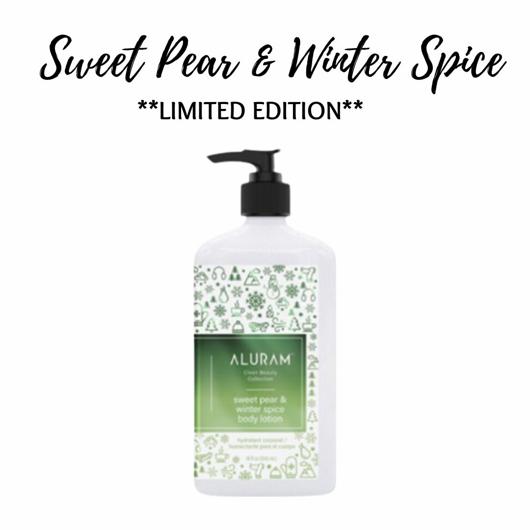Aluram Sweet Pear &amp; Winter Spice Body Lotion, 18oz