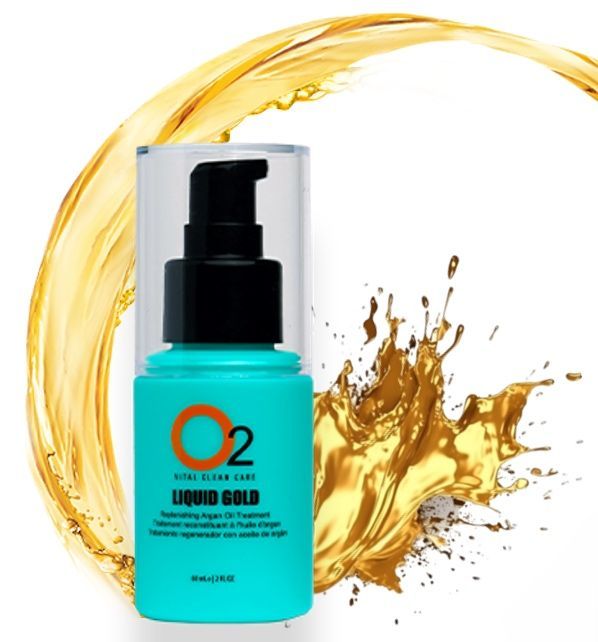 O2 Liquid Gold Argan Oil Treatment 2oz