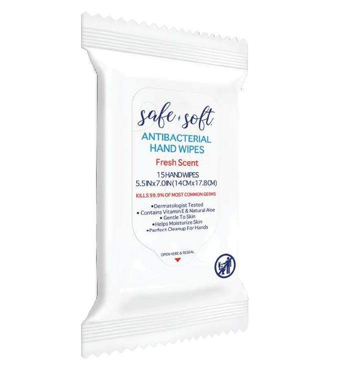 Pai-Shau Safe &amp; Soft Hand Wipes -Fresh Scent 72ct