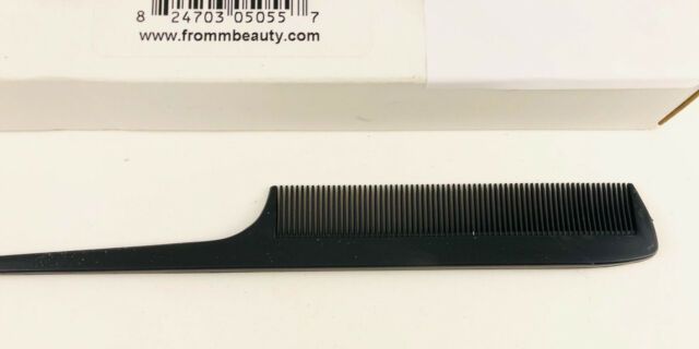 Fromm #D5055 - 8" Rattail Comb, Black - 12pk