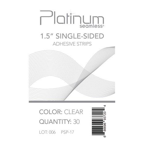 Platinum Tape In Tools and Accessories - 1.5" Single Sided Adhesive Strips, Clear (30 pieces)