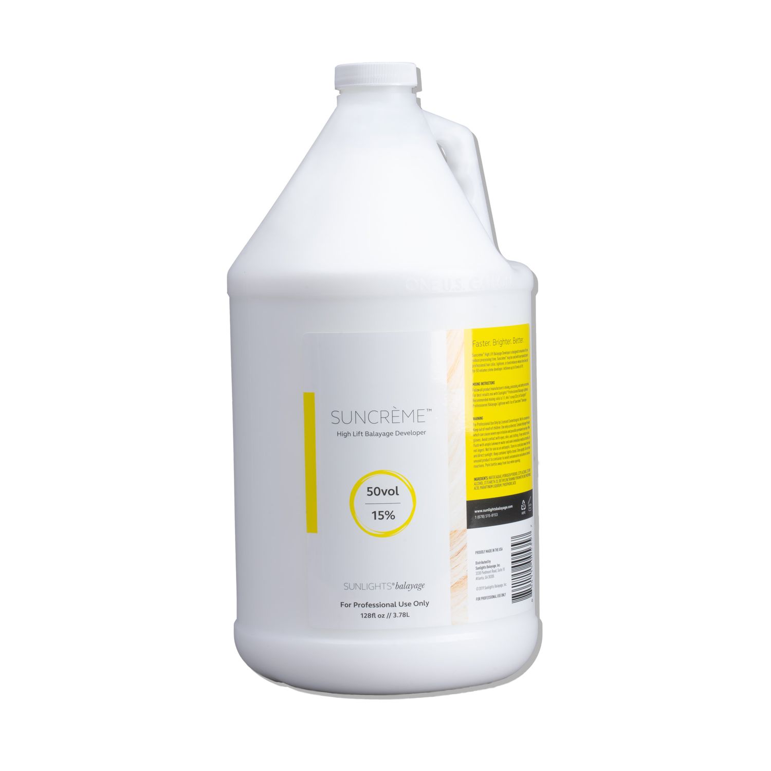 Sunlights Suncreme 50 Volume Developer Gallon