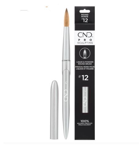 CND Pro Sculpting Liquid &amp; Powder Round Nail Brush #12
