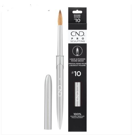 CND Pro Sculpting Liquid &amp; Powder Round Nail Brush #10