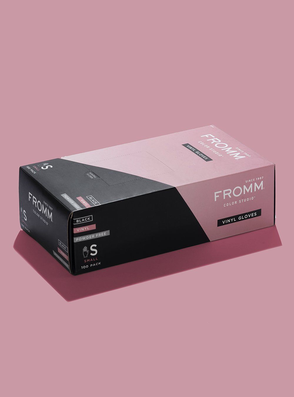 Fromm Powder Free Vinyl Gloves, Large - 100ct