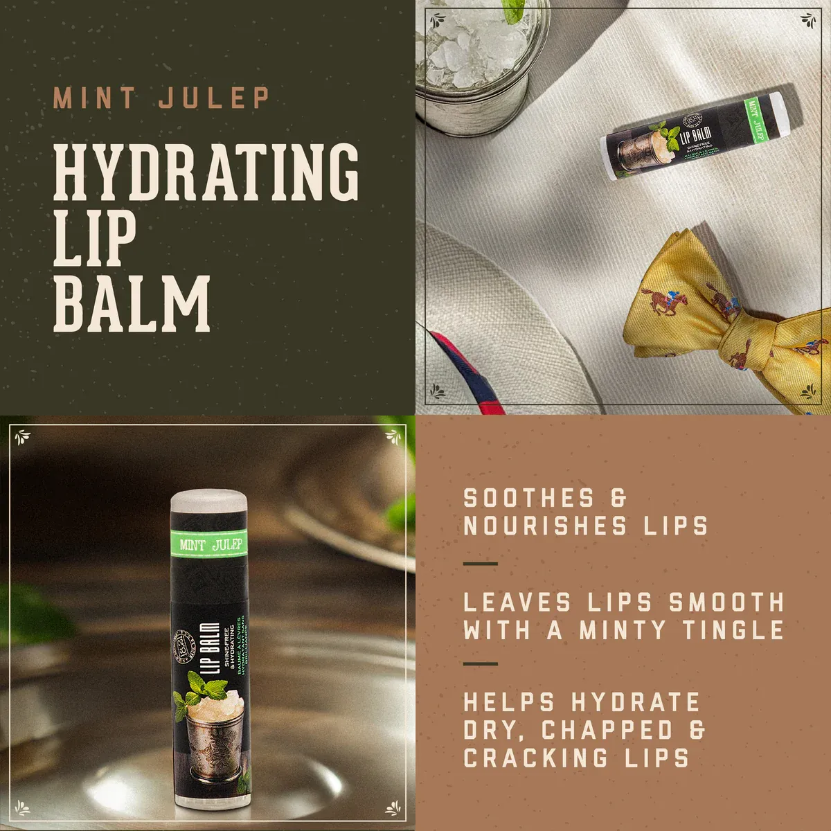 1821 Hydrating Lip Balm, Mint Julep