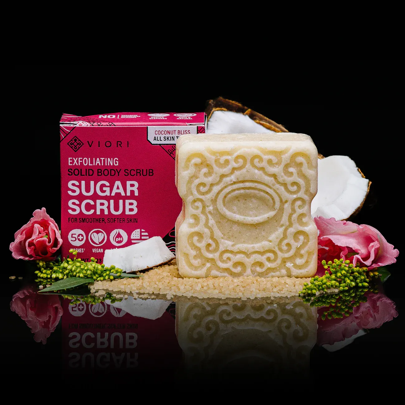 Viori Coconut Sugar Scrub Bar