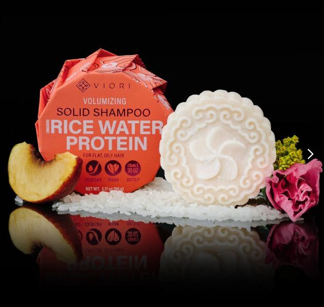 Viori Peach Hibiscus Shampoo Bar