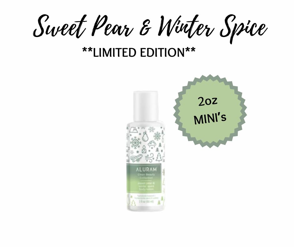 Aluram Sweet Pear &amp; Winter Spice Body Lotion, 2oz