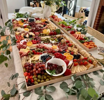 4ft luxury grazing table catering in Washington DC