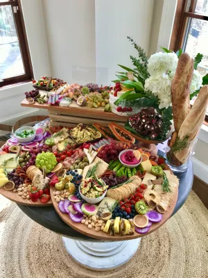 Charcuterie grazing table for corporate and private events