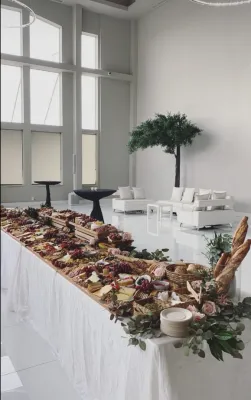 10ft luxury grazing table professionally styled for event catering