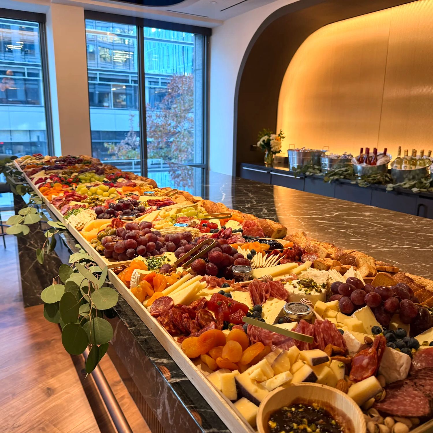 12ft luxury grazing table for large corporate and private events